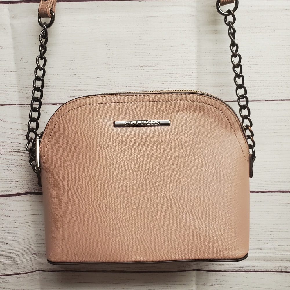 Steve Madden Maggie Crossbody Bag Blush Pink/Gunmetal